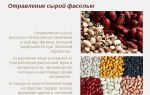 Причины и симптомы отравления фасолью